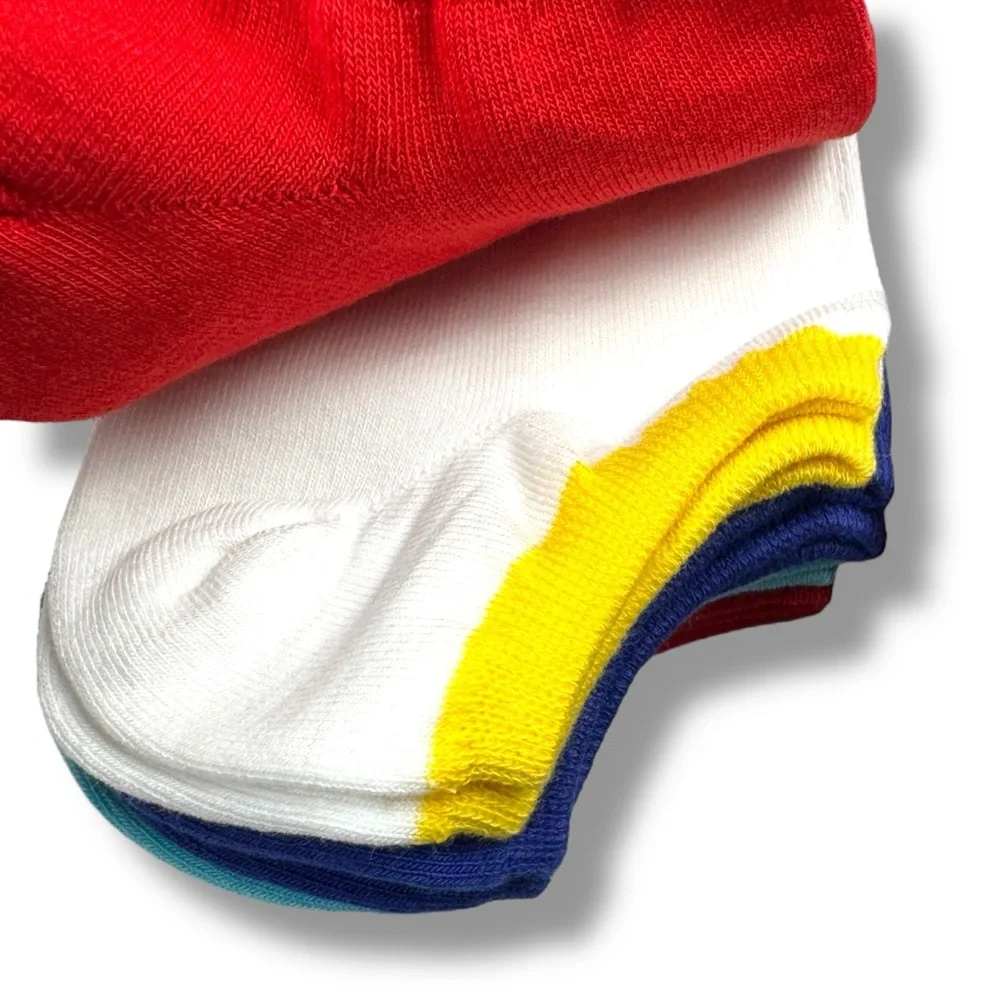 HUE Womens Cotton Sock Liner One Size Fits Most No Show Socks Multicolor 12 Pair